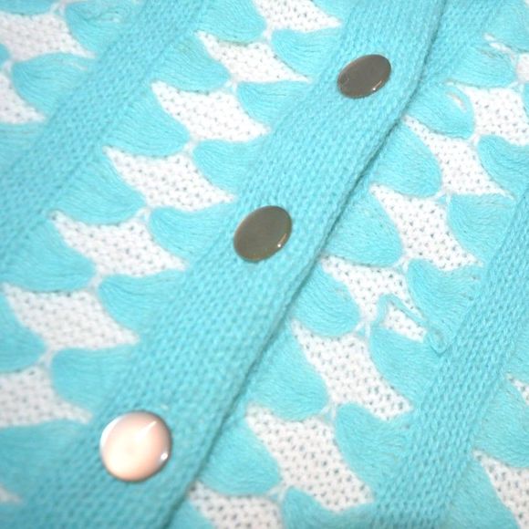 Vintage 1950s 1960s MCM Bobbie Brooks Atomic Starburst Cardigan Sweater - Picture 9 of 9